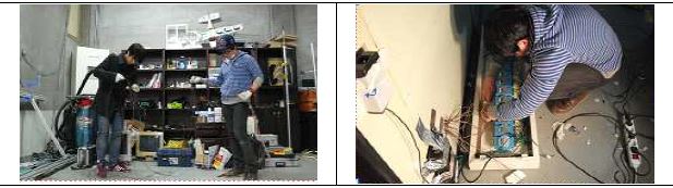 그림 3-12 센서 정리 및 ADAM 계측기 재 연결 및 수정 작업