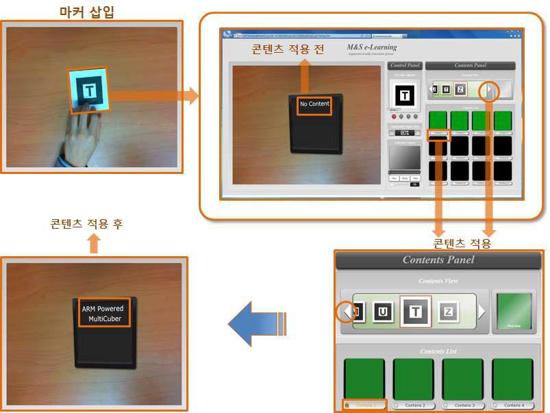 웹 인터페이스 DB 등록 마커 확인