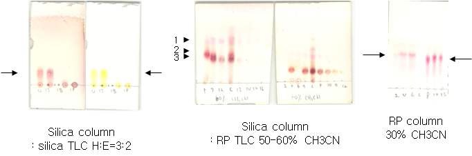 Fig. I-4. Thin layer chromatography of silica column chomatography fraction