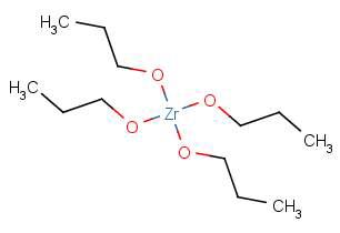 지르코늄 프로프 산화물(Zirconium n-propoxide)의 화학구조