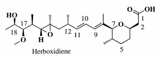 Herboxidiene의 구조