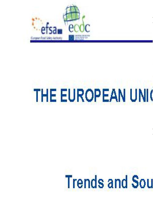 EU의 2010년 인수공통 전염병의 흐름에 관한 연례 보고서
