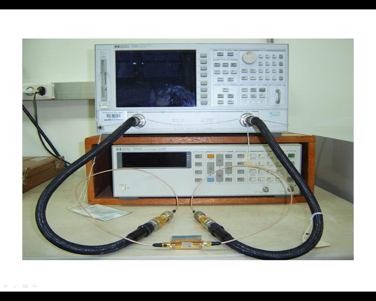 Photo of experimental measured setup.