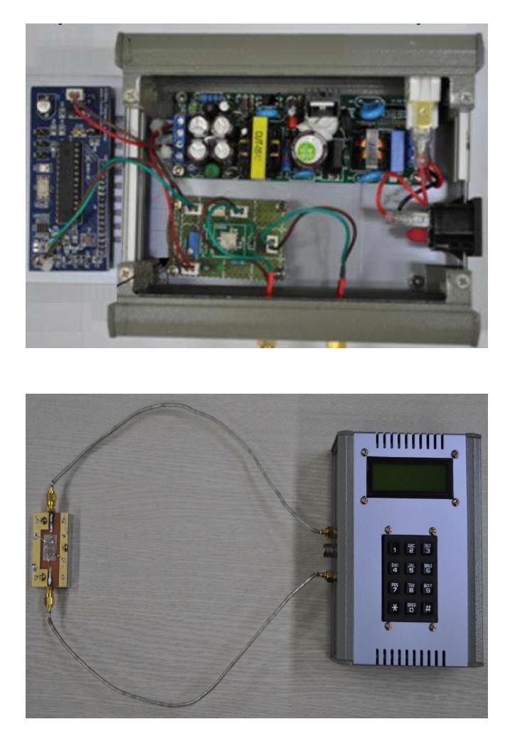 Photos of SAW signal processing unit.