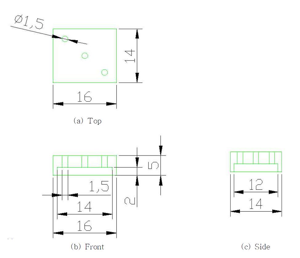 Design drawings of chamber for gas detection.