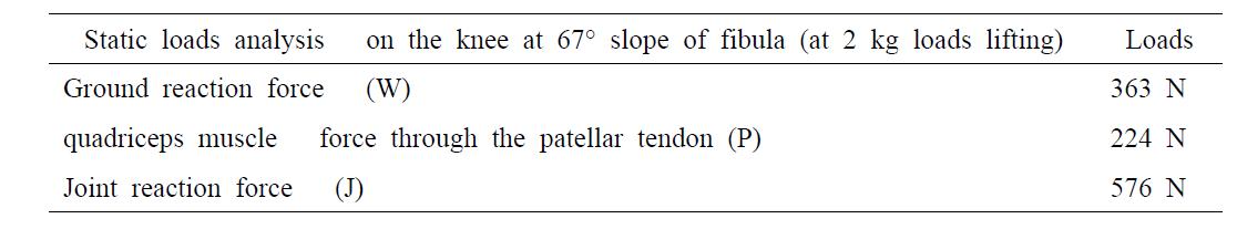 Loads on the knee joint during asymmetric lifting work