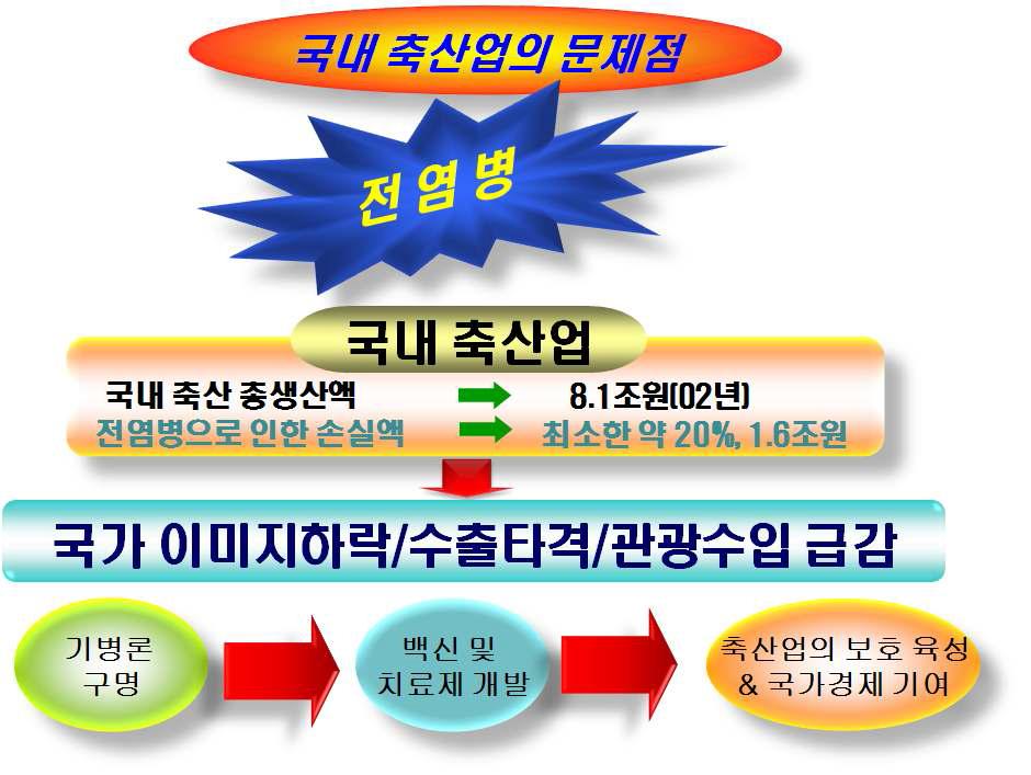 전염성 질병과 관련된 국내 축산업의 문제점