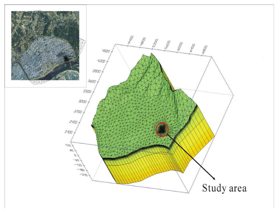 수치 모델링을 위한 3차원 모델 영역