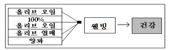 B사 웹사이트의 조형적 동위소