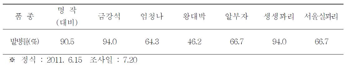 고추 품종의 TSWV 저항성 검정