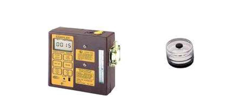Air-sampler(901-2011, SKC Inc., USA) & Teflon filter with cassette(255-17-07, SKC Inc., USA))