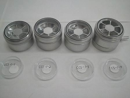 Each stage of CCI filter for sample aerosol