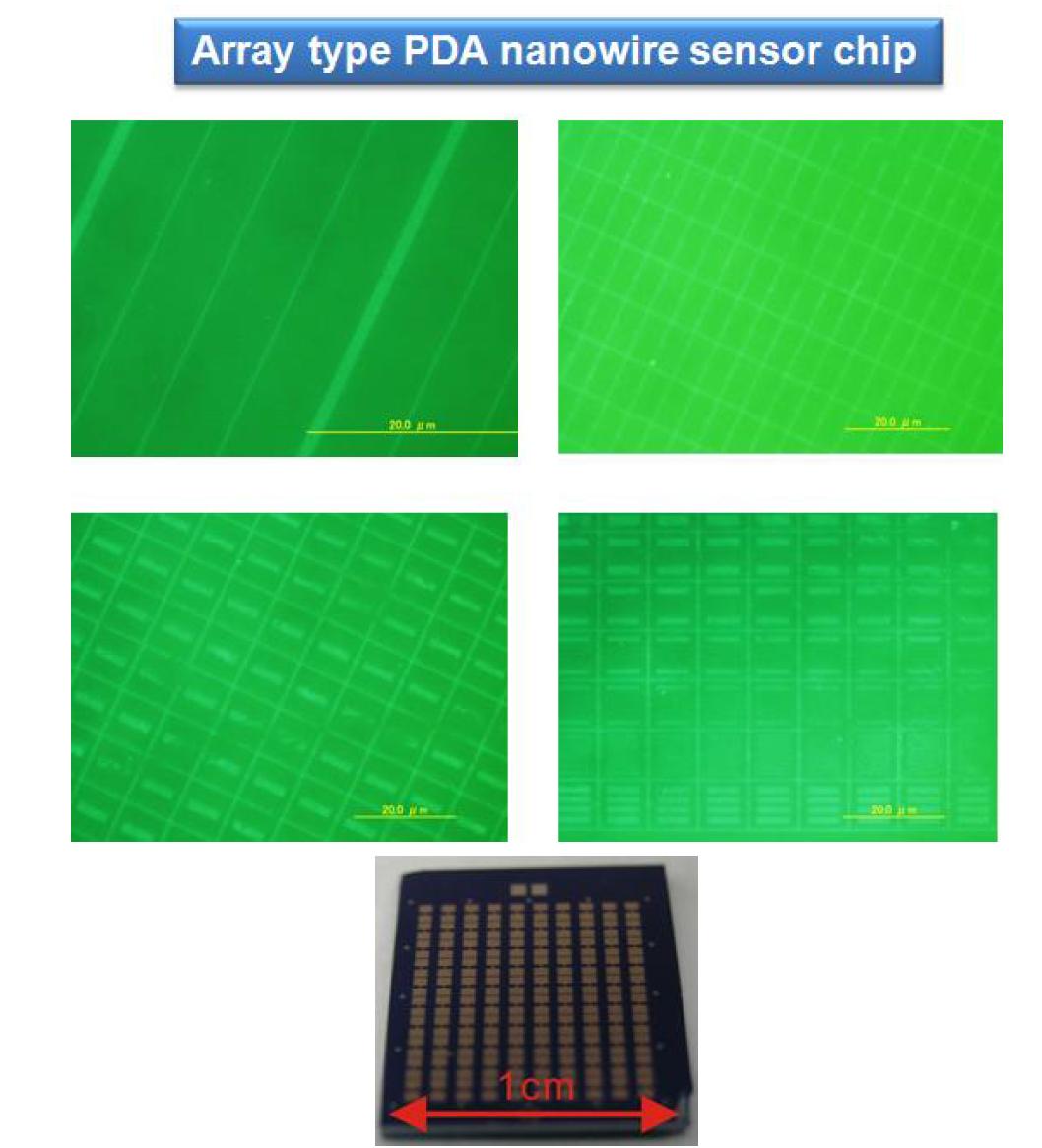 실리콘 기판을 이용한 array type의 센서 칩