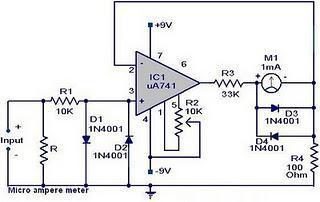 마이크로 전류계 회로 설계도