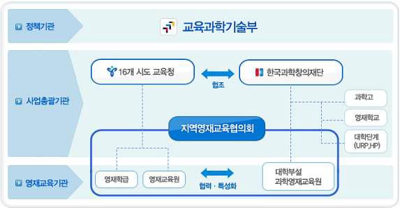 과학기술영재인력양성사업 추진절차