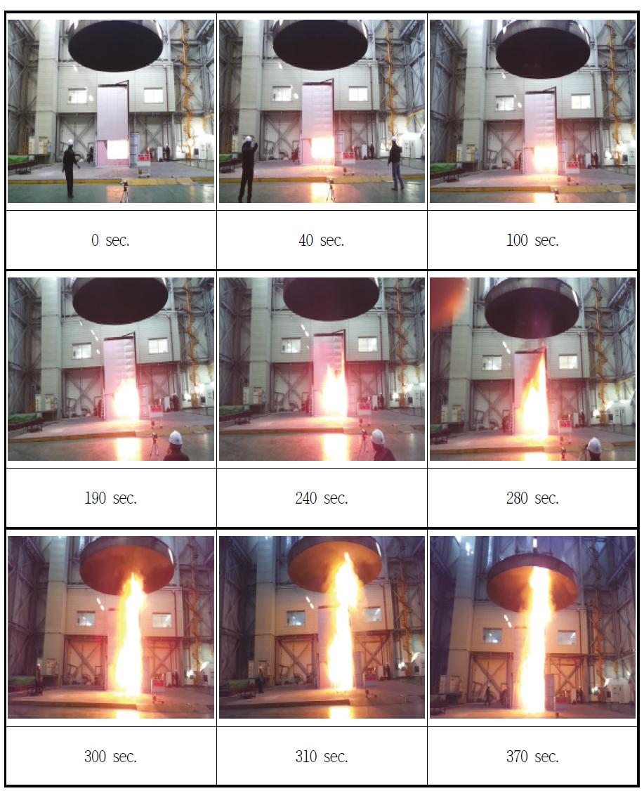 일반소재 알루미늄복합패널 연소실험-1