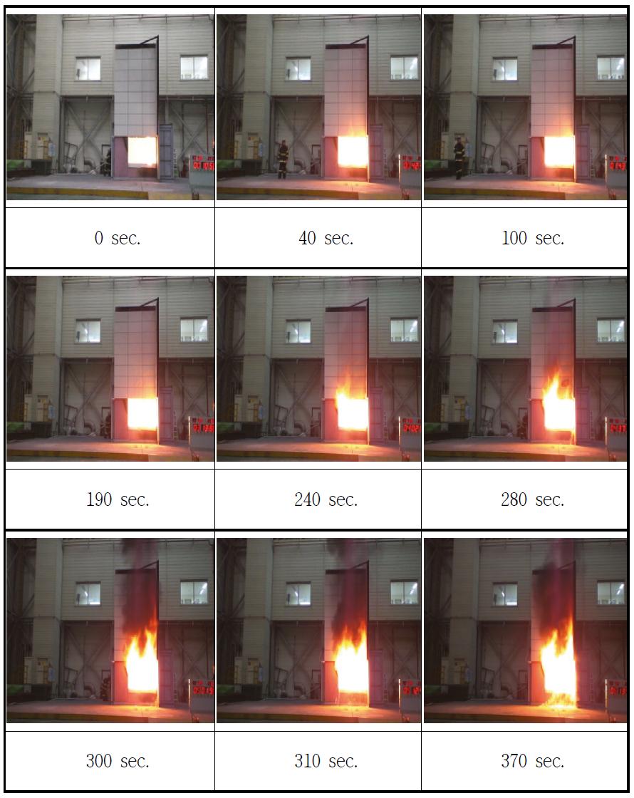 난연소재 알루미늄복합패널 연소실험-1
