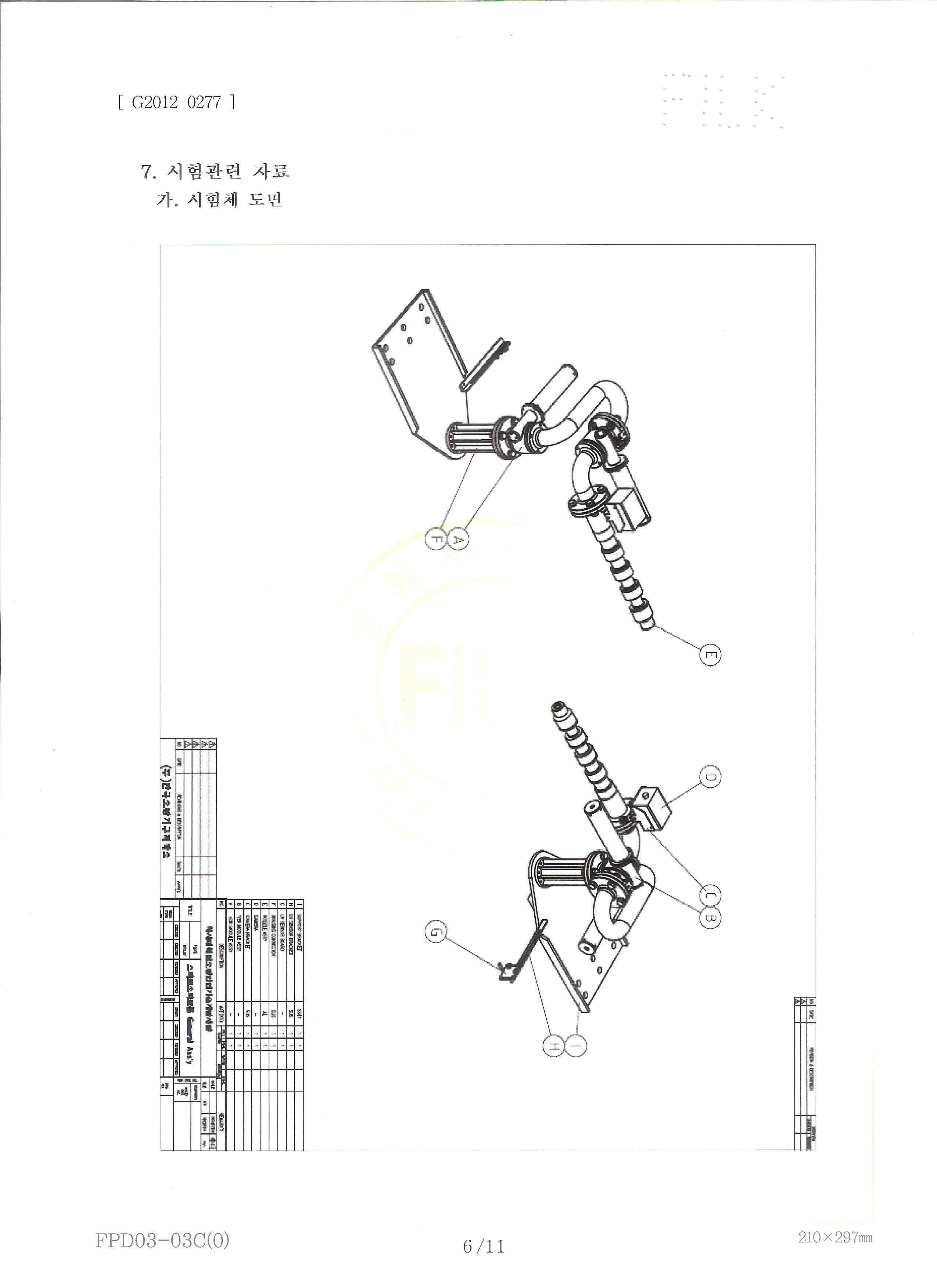 그림 4.49 방재시험연구원 의뢰시험 결과