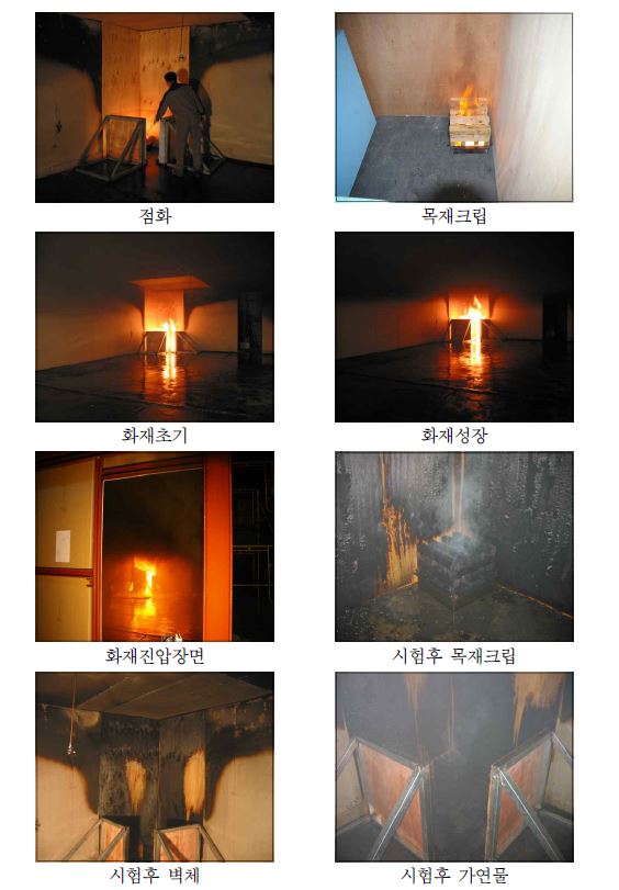 그림 6.26 단독주택 화재시험장면