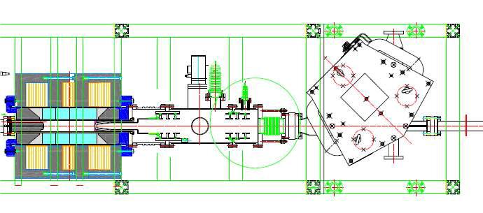 Double einzel lens system lay out