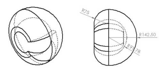 Joint Space, perspective(왼쪽), Top (오른쪽)