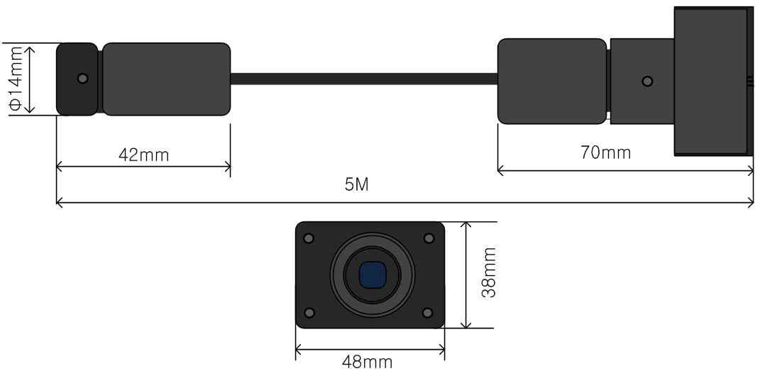 Optical Fiber Sensor size