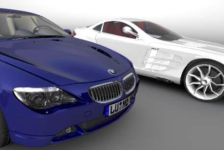 rendering result of car model