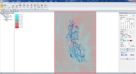 EnerISS Viewer를 통한 Solver 계산결과 3D 가시화 화면