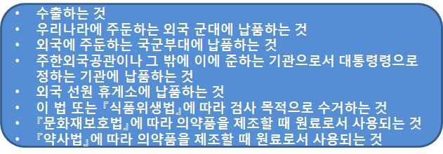 주세 면세의 사례