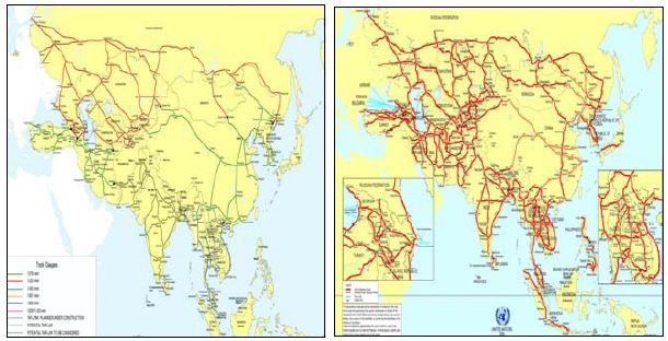 UNESCAP의 아시아횡단철도(Trans Asian Railway) 및 아시아하이웨이(Asian Highway) 구상
