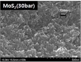 합성압력 30 bar 메탄화 반응 전 MoS2촉매