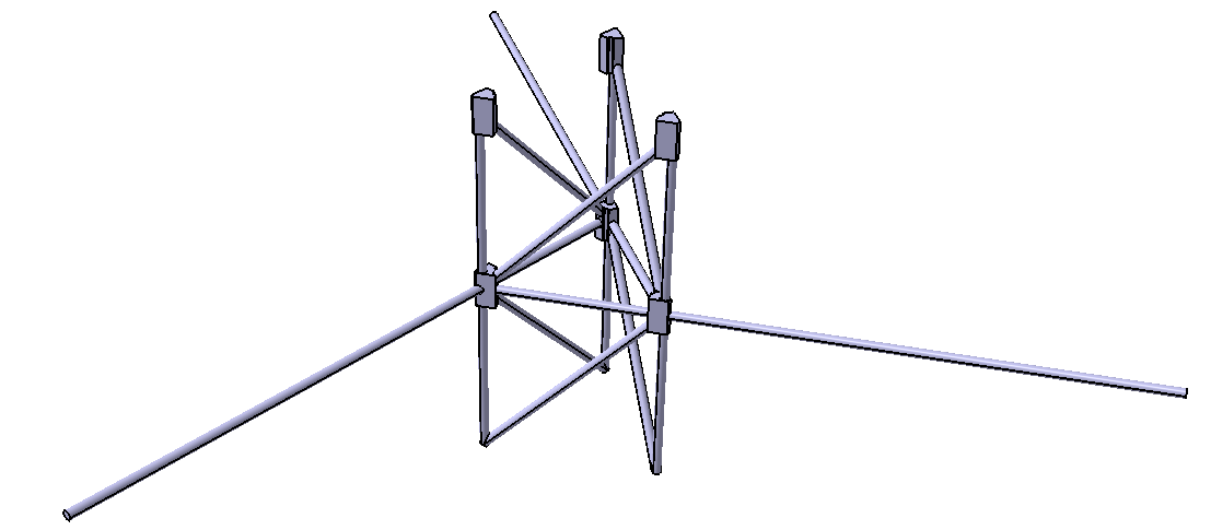 트러스 구조 풍황탑 CATIA 3D 모델링