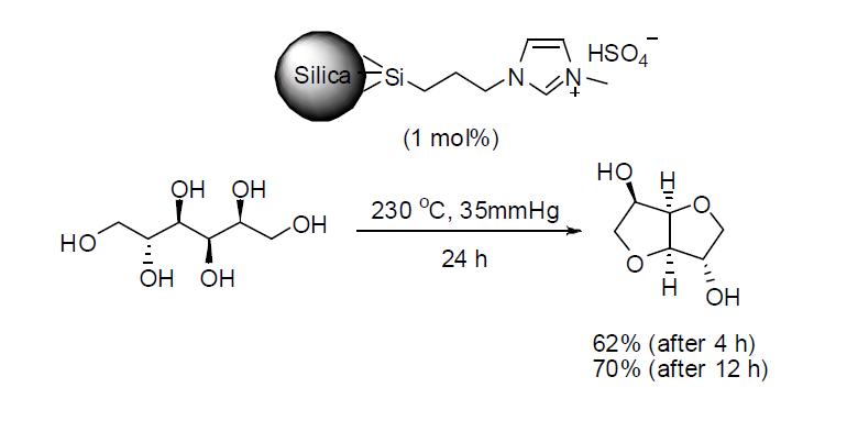Conversion of Sorbitol to Isosorbide using [Pmim]SO -4 si -O2