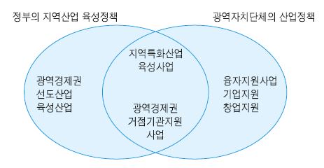 지역산업 육성정책의 유형