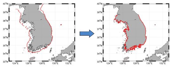 Fig. 2.4.18 Change of tsunami monitoring points