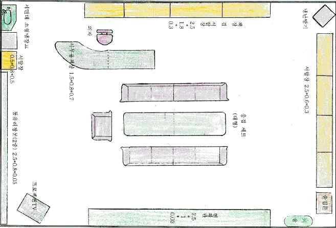 교장실 단위 평면 계획