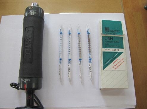 황화수소 농도측정에 사용된 검지관