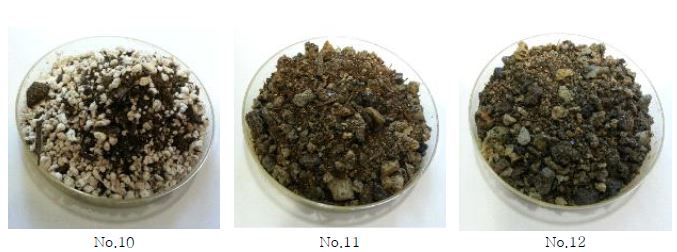 각 인공토양 시험원료