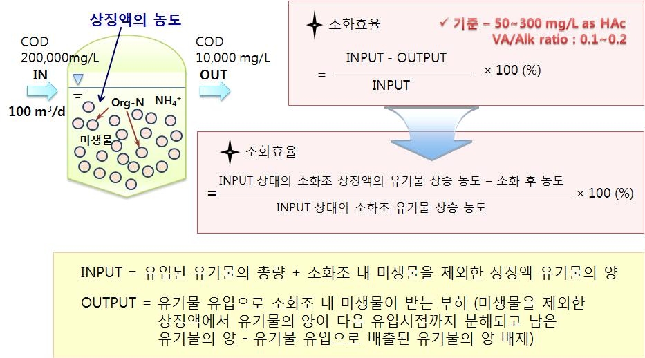 소화효율 계산방법