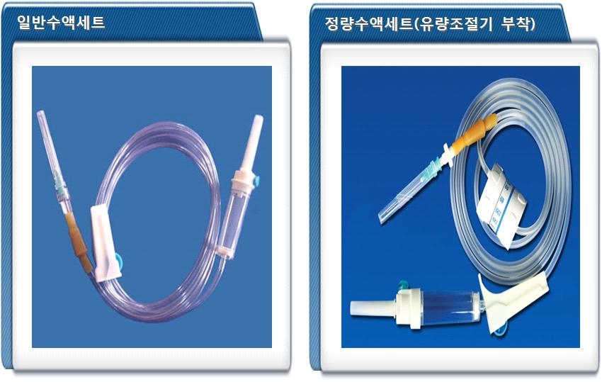 대표적인 수액세트의 종류