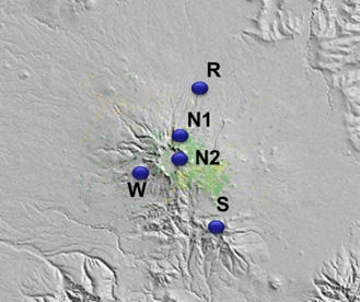 Fig. 3.1.17 Averaging surface deformation map using PSInSAR technique with RADARSAT-2.