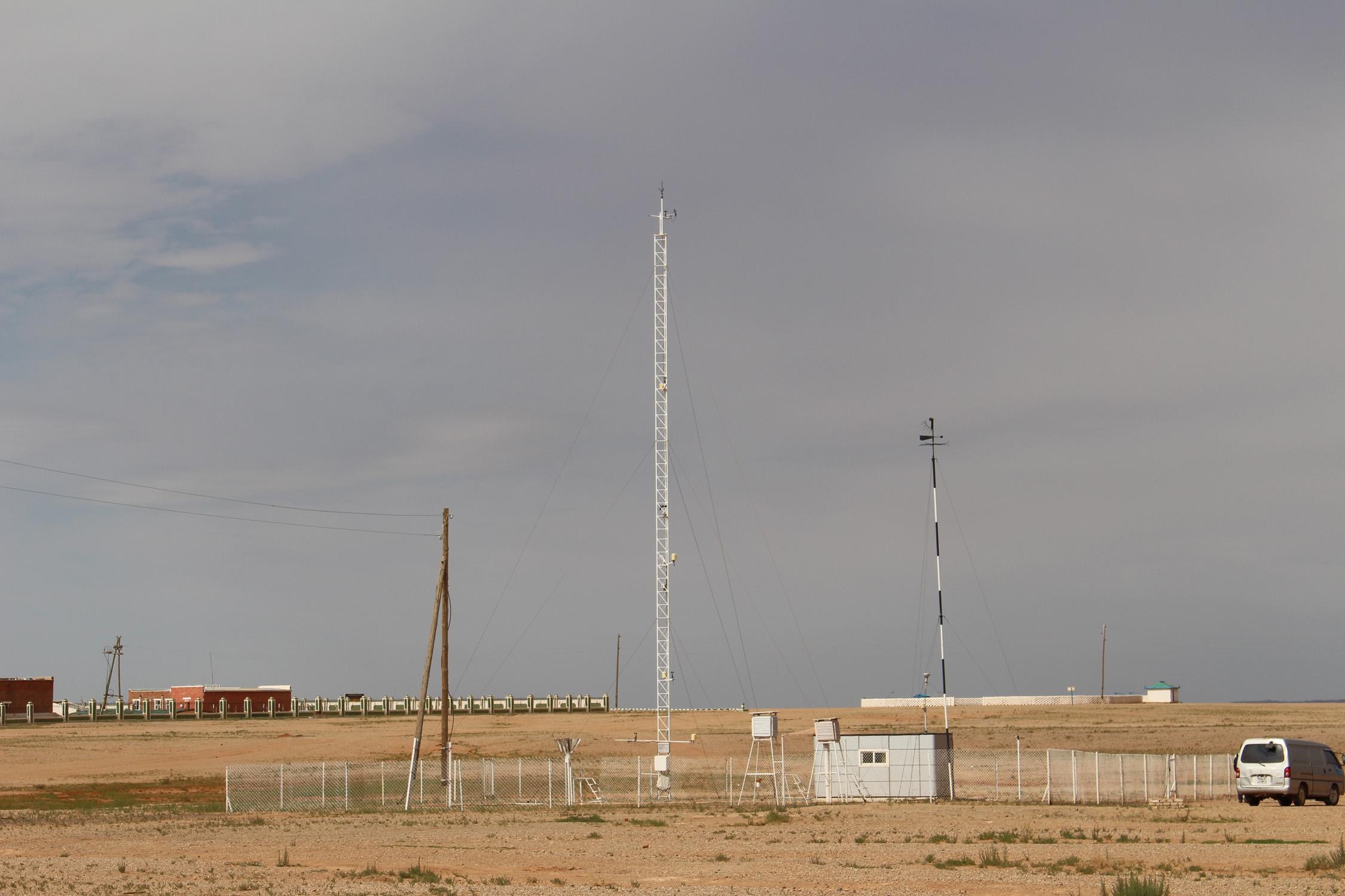 Fig. 2.4.4. Landscape of the Erdene Asian dust monitoring station.