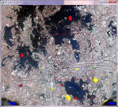 Fig. 3.1.4. Establishment of training area using supervised land cover classification.