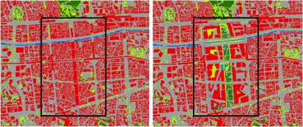 Fig. 3.1.12. Land cover information present and future.