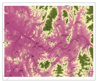 Fig. 3.3.1. AWS stations in SR