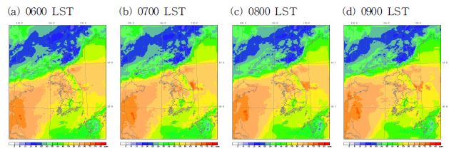 Fig. 3.2.4. Same as in Fig. 3.2.2 except for precipitable water vapor.