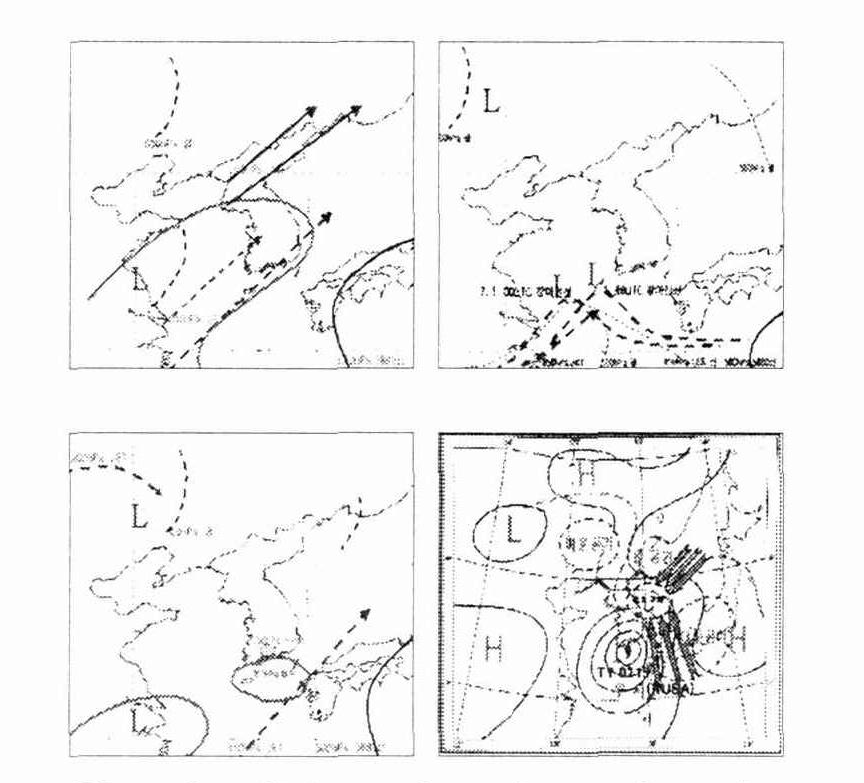 Schematic chart for the occurrence of heavy rainfall.