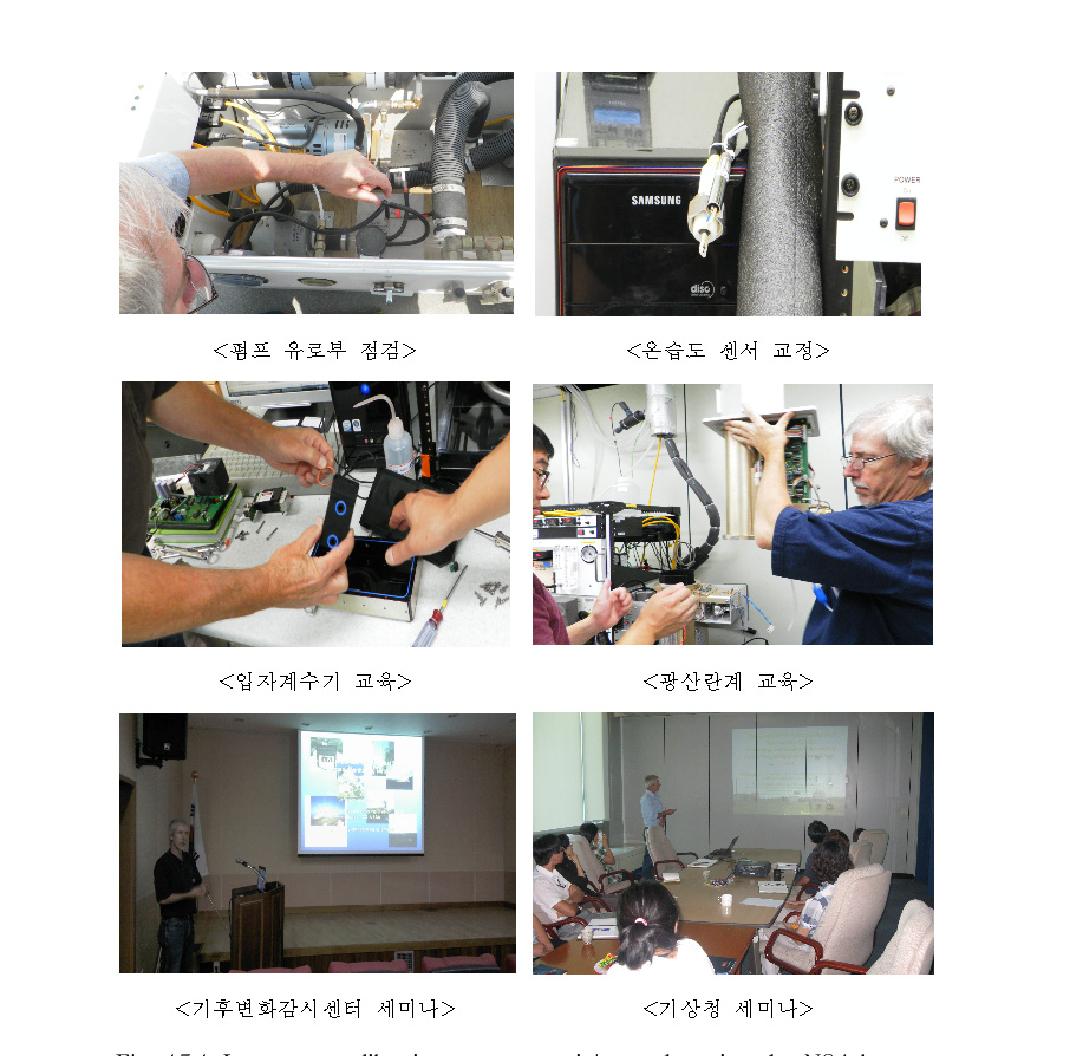 Instrument calibration, operator training and seminar by NOAA expert.