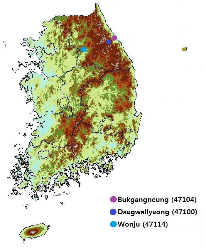 Fig. 4.2.12. Location of observation stations for upper-air sounding during the Special Observation Period.