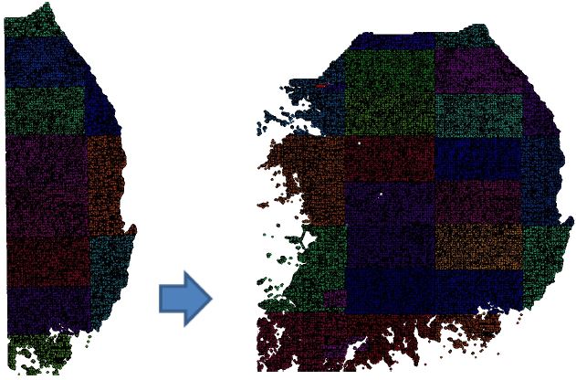 Fig. 4.4.3. Topographic map shapefiles converted synthetic